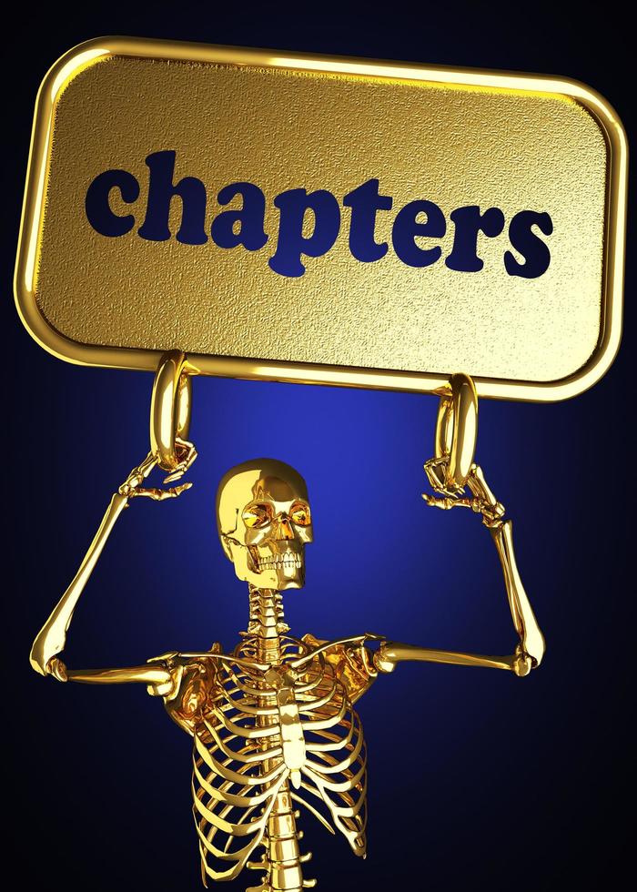 capítulos palabra y esqueleto dorado foto