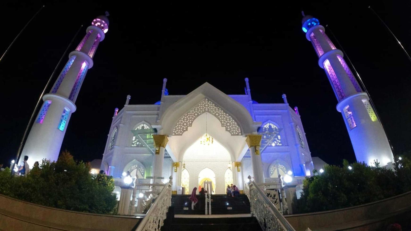 Beautiful Mosque in the Night photo
