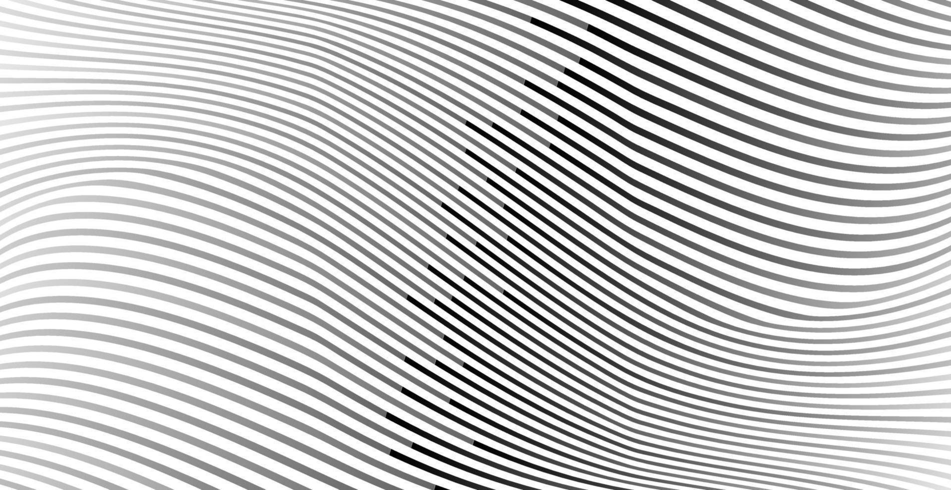 fondo de rayas abstractas, plantilla vectorial para sus ideas, textura de líneas monocromáticas, textura de líneas onduladas vector
