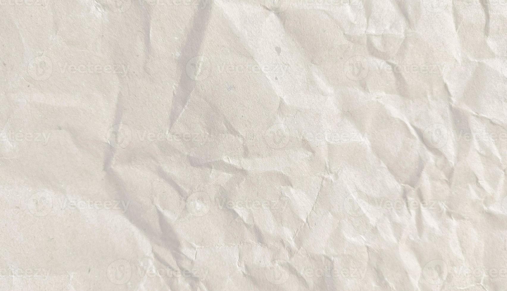 Crumpled paper texture background for various purposes. White wrinkled paper texture photo