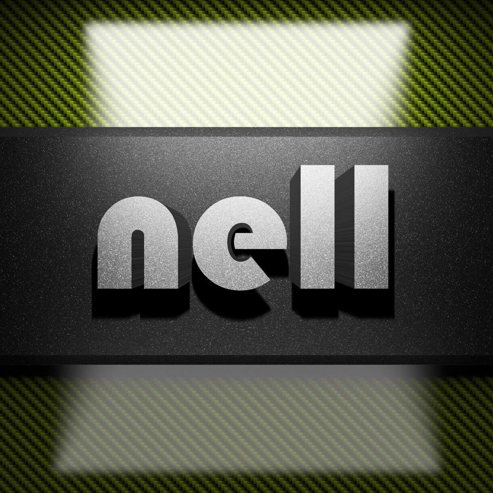 nell word of iron on carbon photo