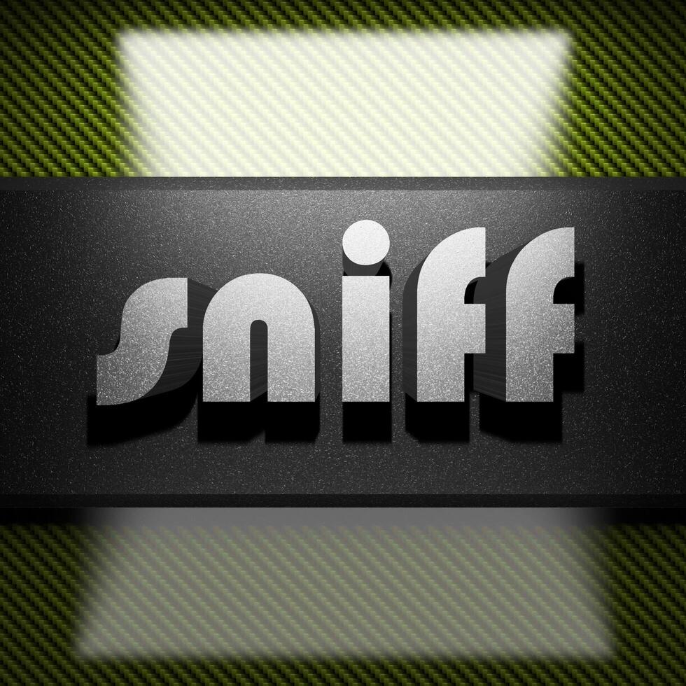 sniff word of iron on carbon 7616722 Stock Photo at Vecteezy