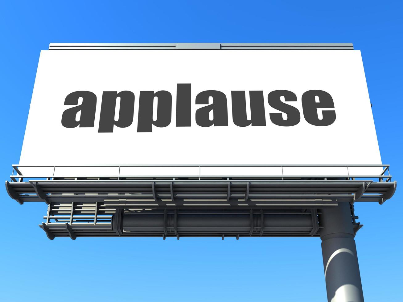 applause word on billboard photo