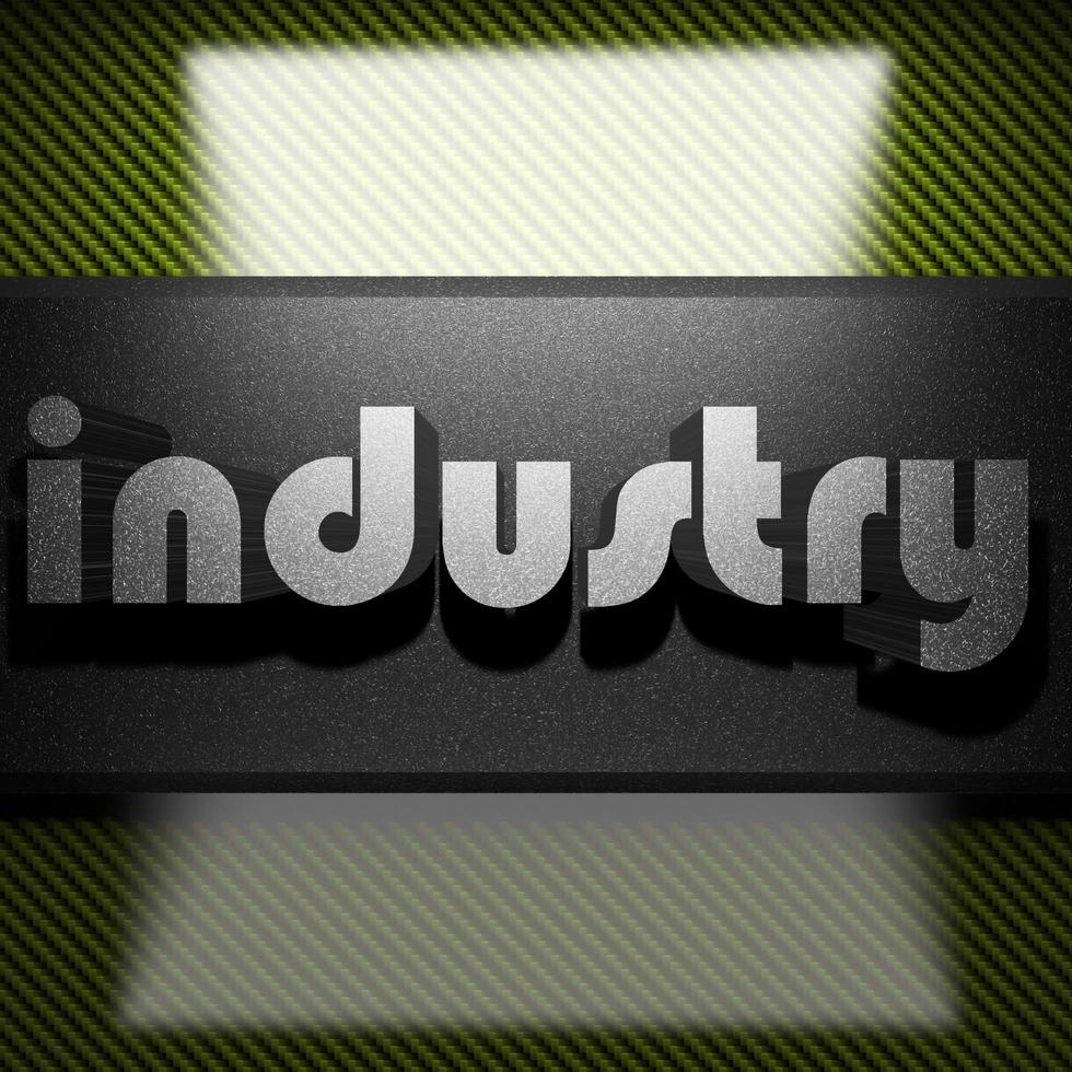 industry word of iron on carbon photo