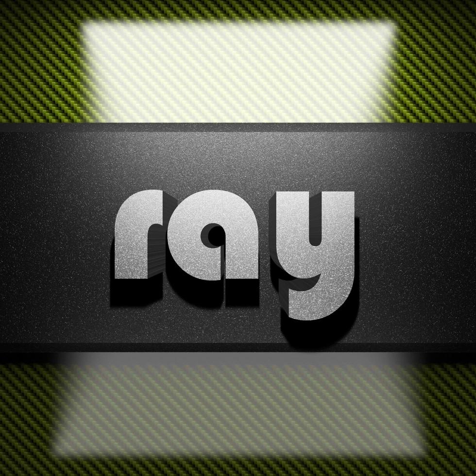 ray word of iron on carbon photo