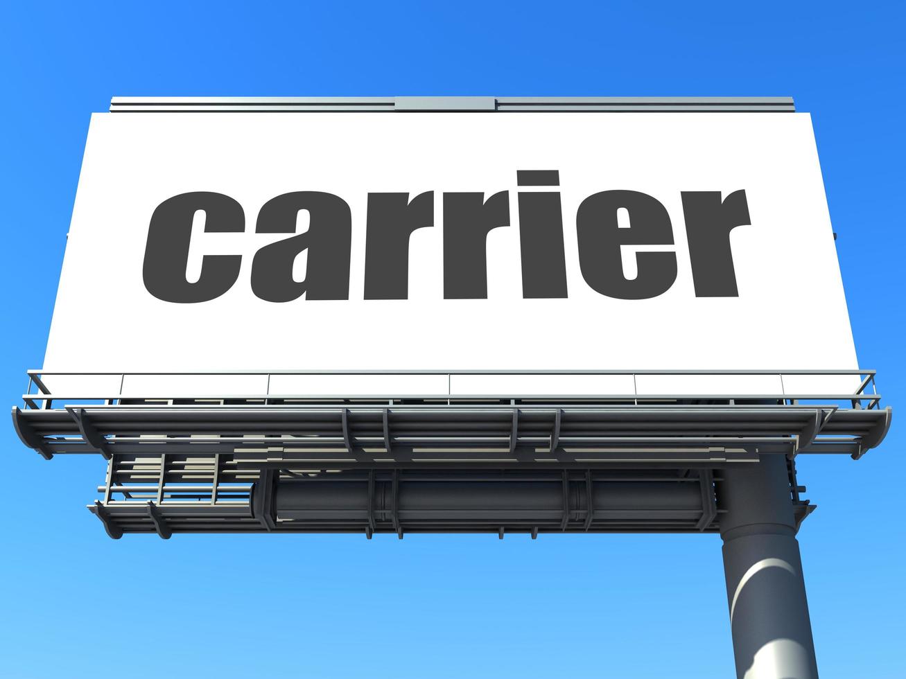 carrier word on billboard photo