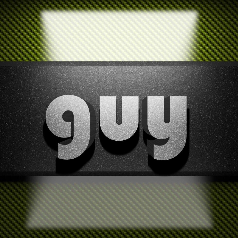 5 letter word with guy in it