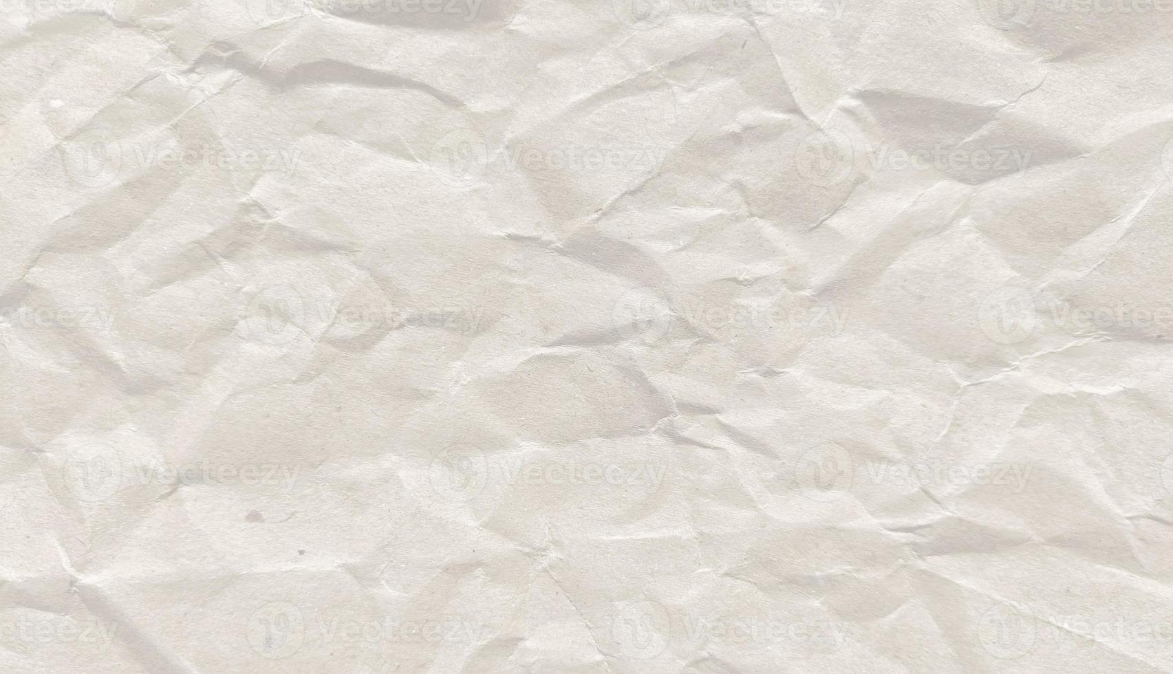 Crumpled paper texture background for various purposes. White wrinkled paper texture photo