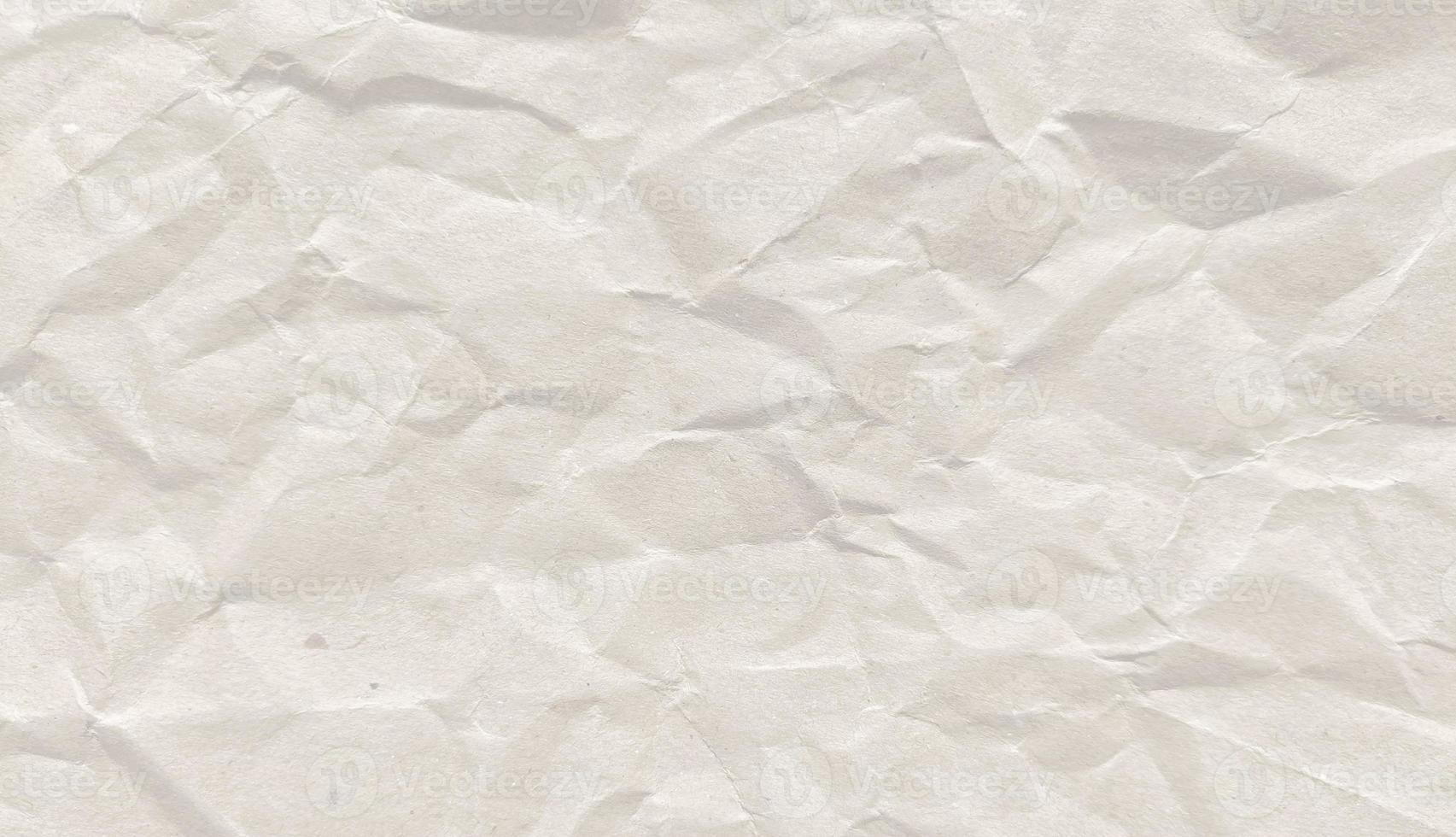 Crumpled paper texture background for various purposes. White wrinkled paper texture photo