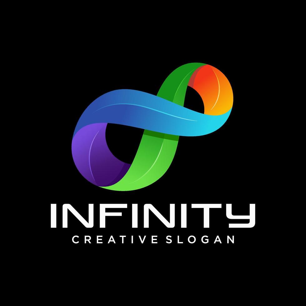 Creative Infinity Logo Design Vector Template