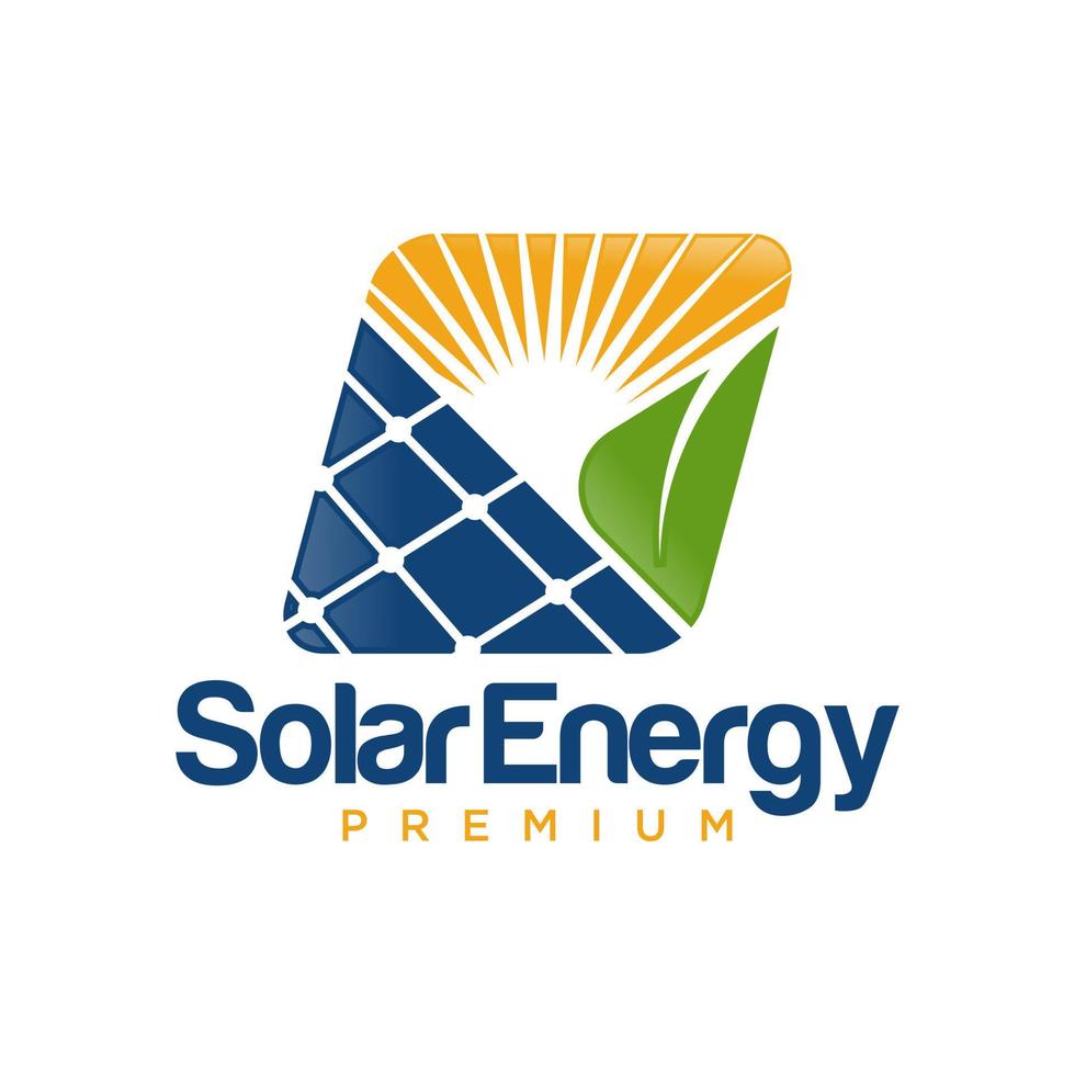 Creative Solar Energy Logo Design Vector Template