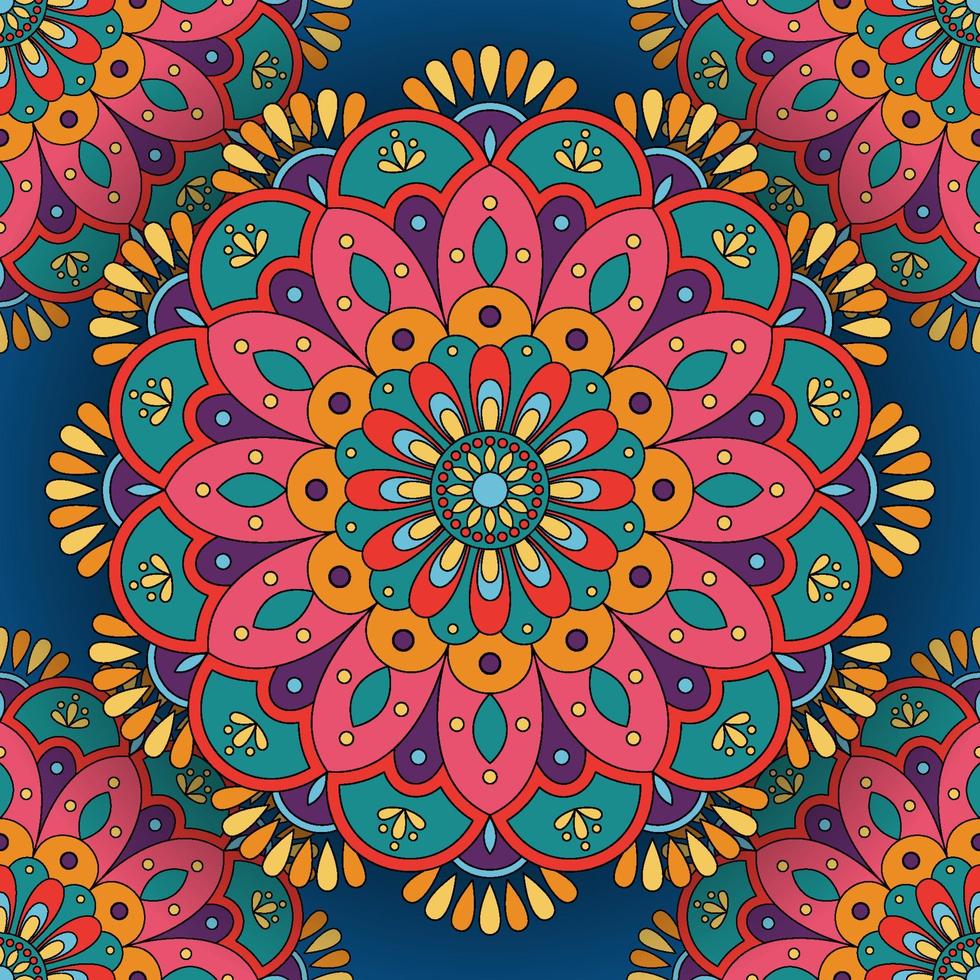 Mandala Seamless Pattern vector
