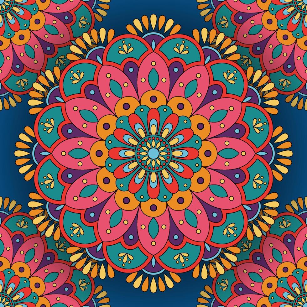 mandala de patrones sin fisuras vector