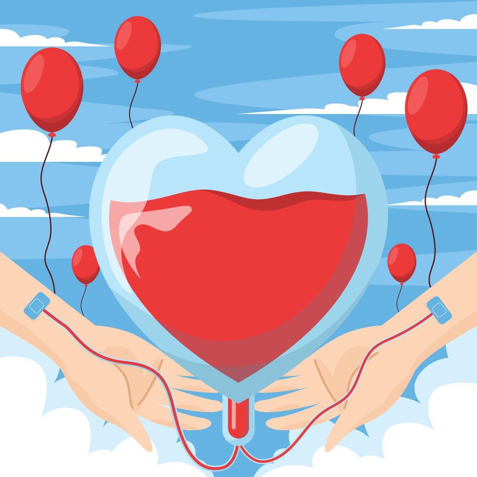 World Blood Donor Day Background vector
