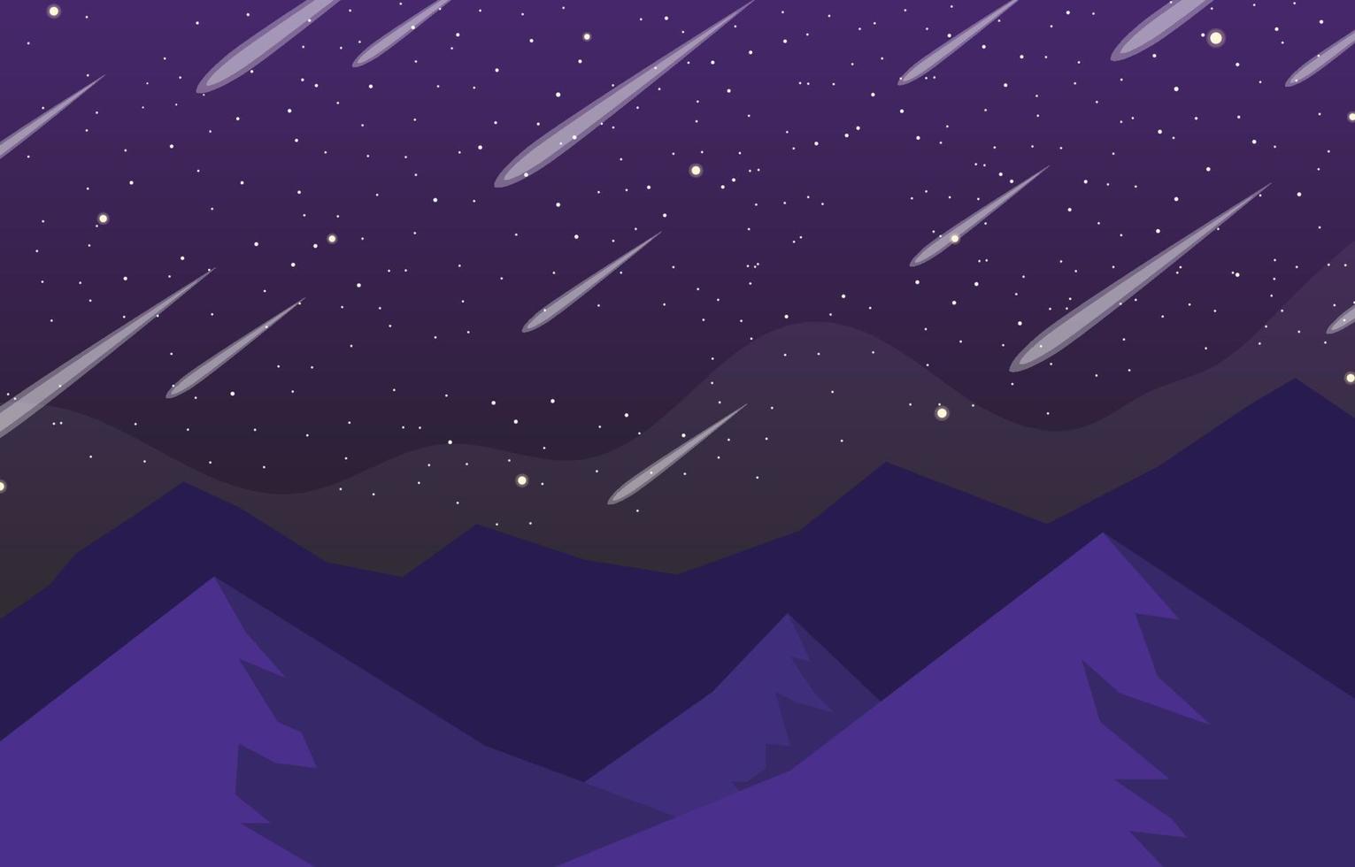 fondo de lluvia de meteoritos vector