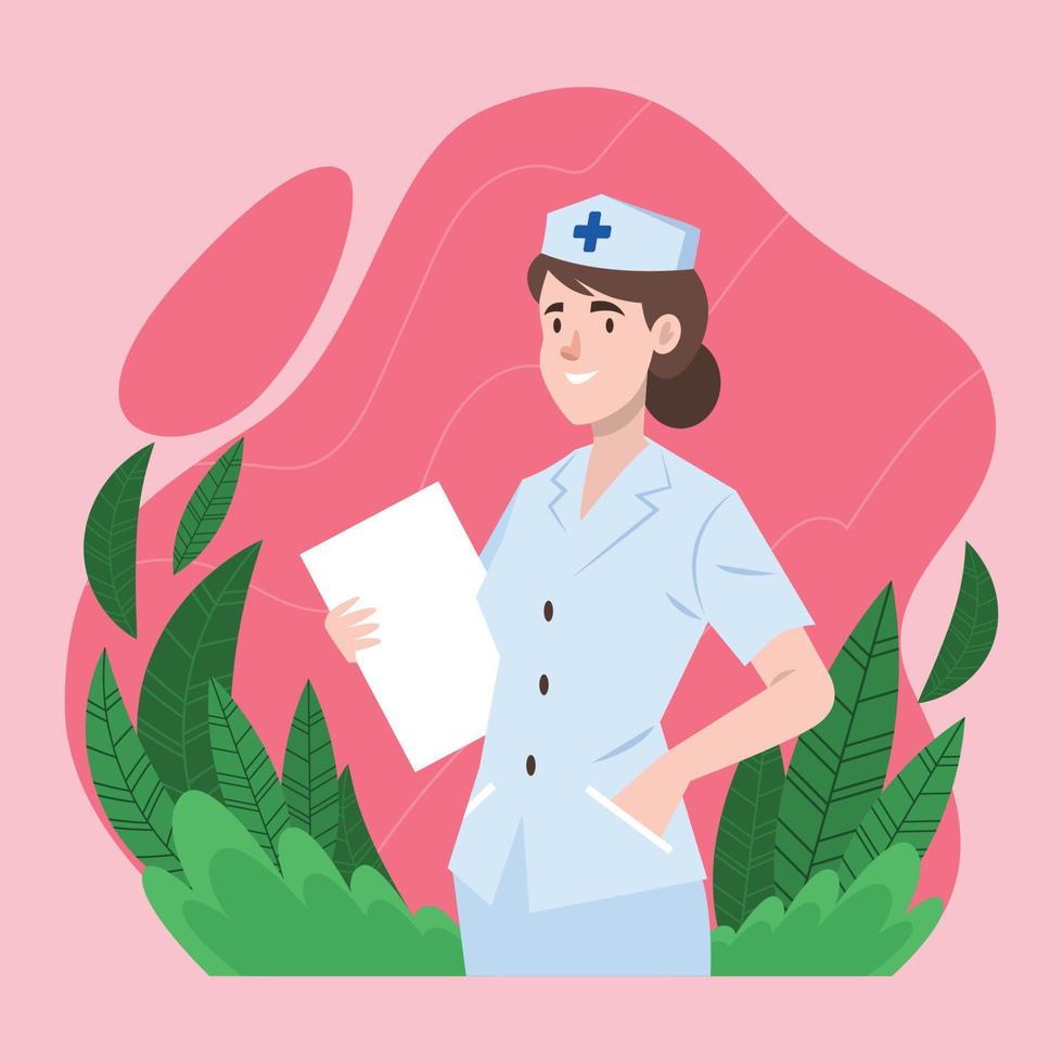 Nurse Character Concept vector