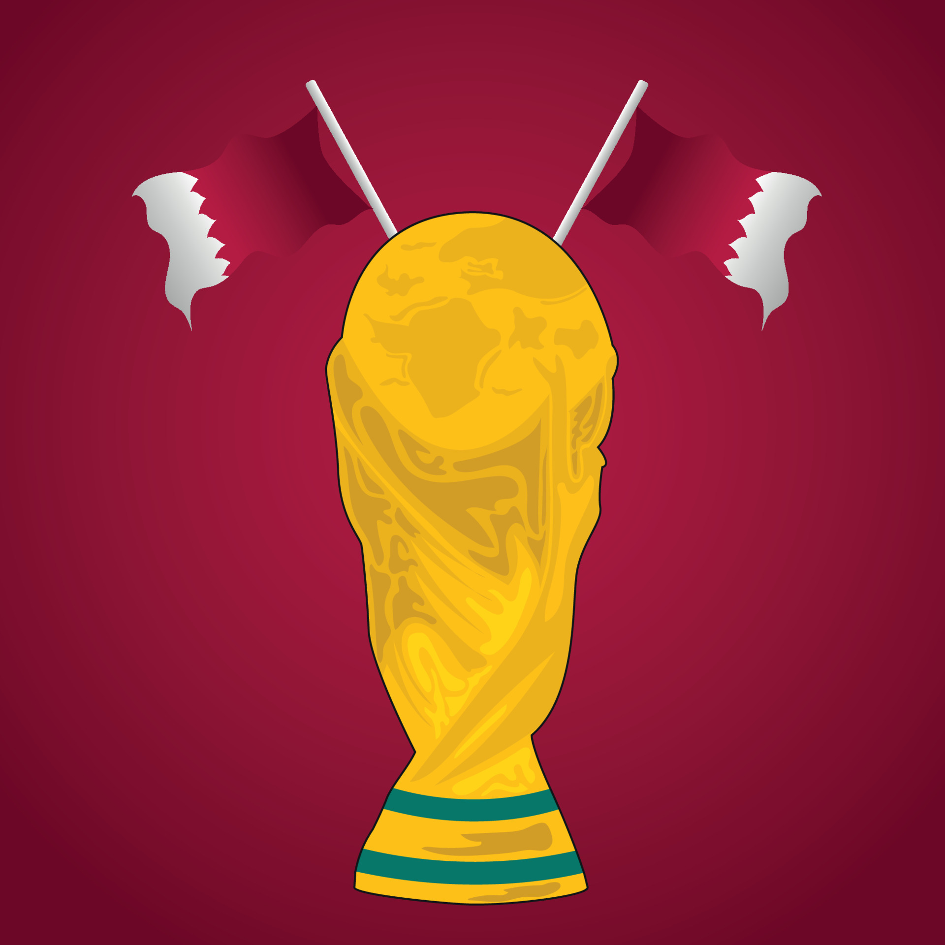 fifa world cup trophy vector