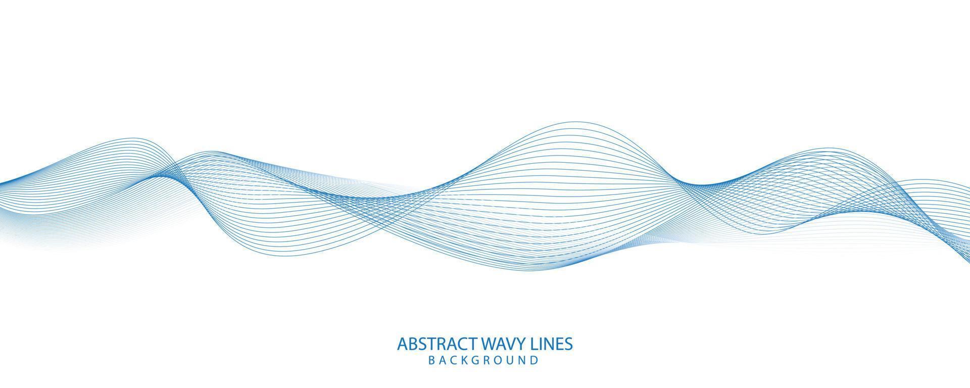 White background with wavy lines vector