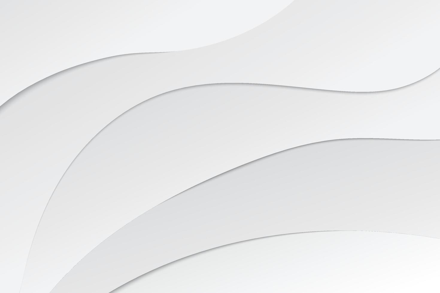 White abstract background on 3d design vector
