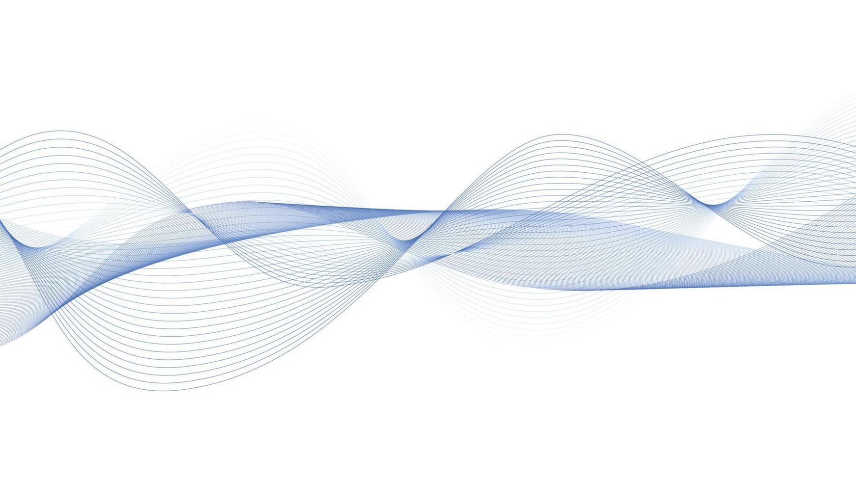 Abstract motion wave gradient line background vector