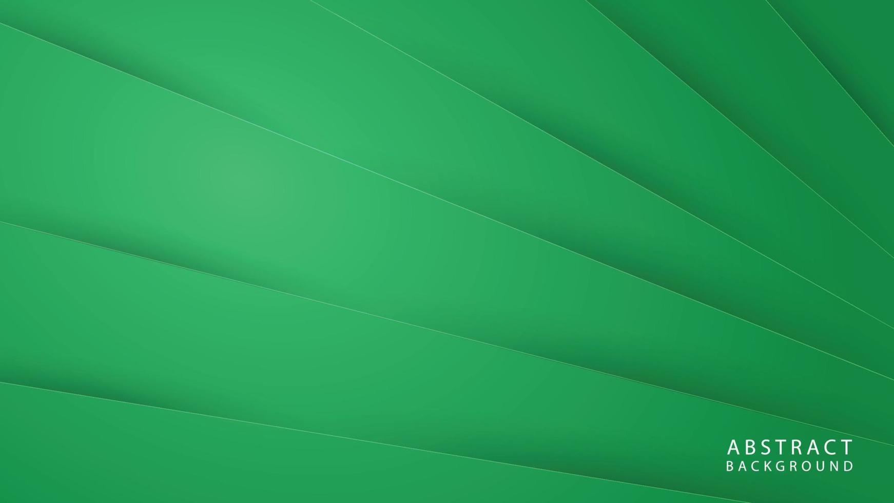 Abstract geometric line shapes on green background vector