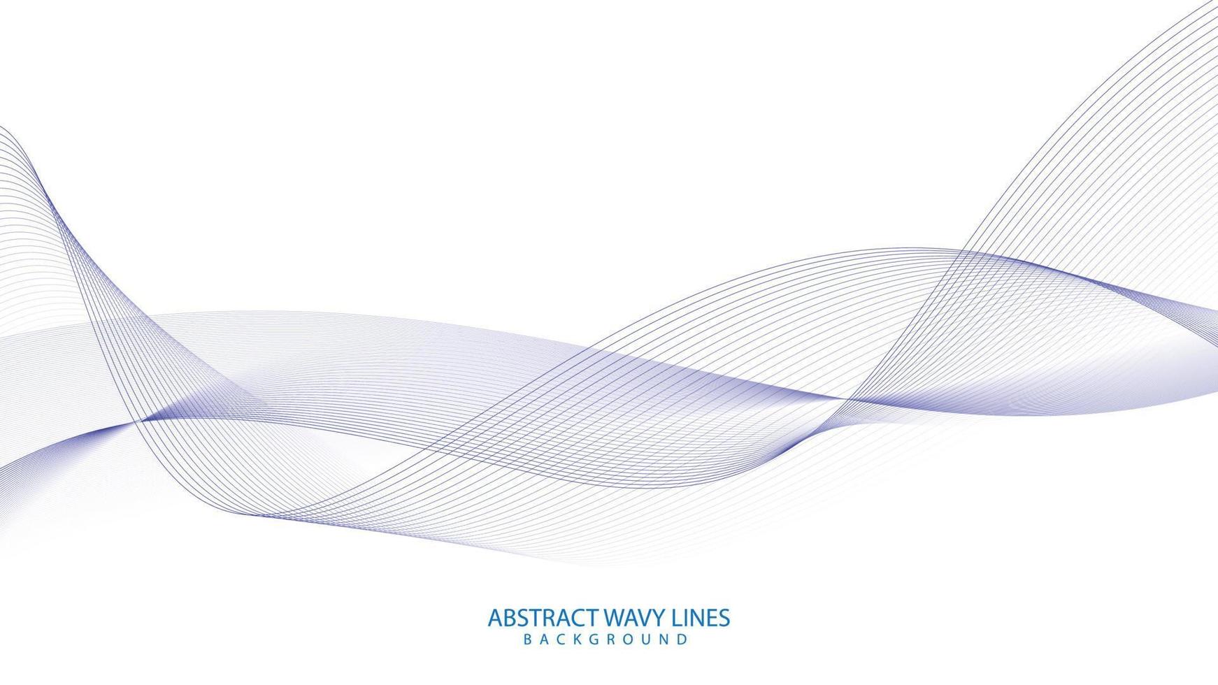Abstract motion wave gradient line background vector