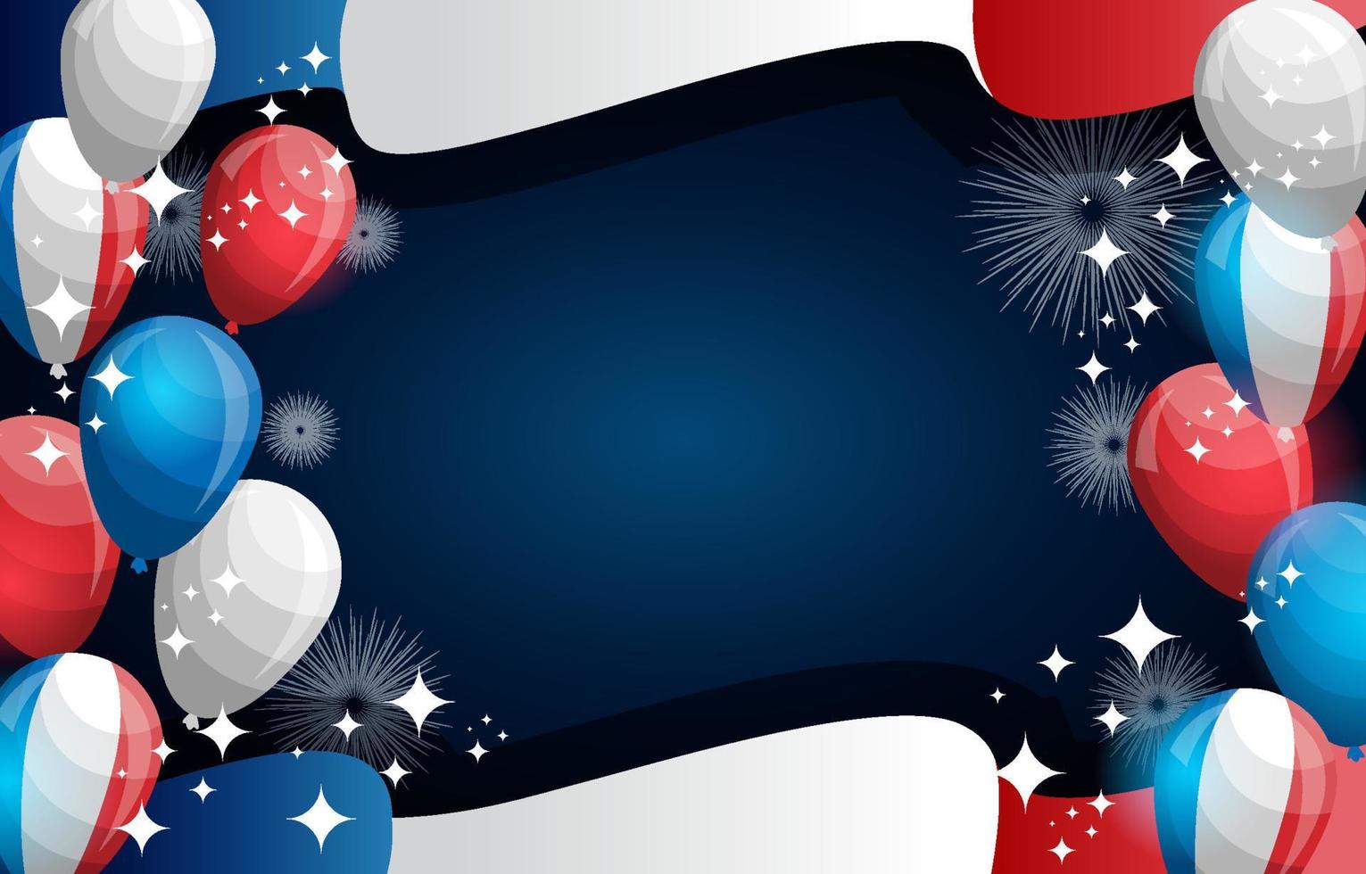 Bastille Day Celebration Background vector