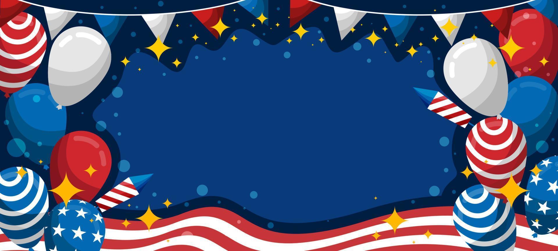 4th of July Background vector