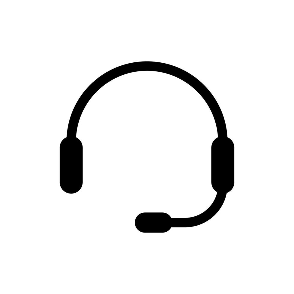 Headset icon vector music design templates