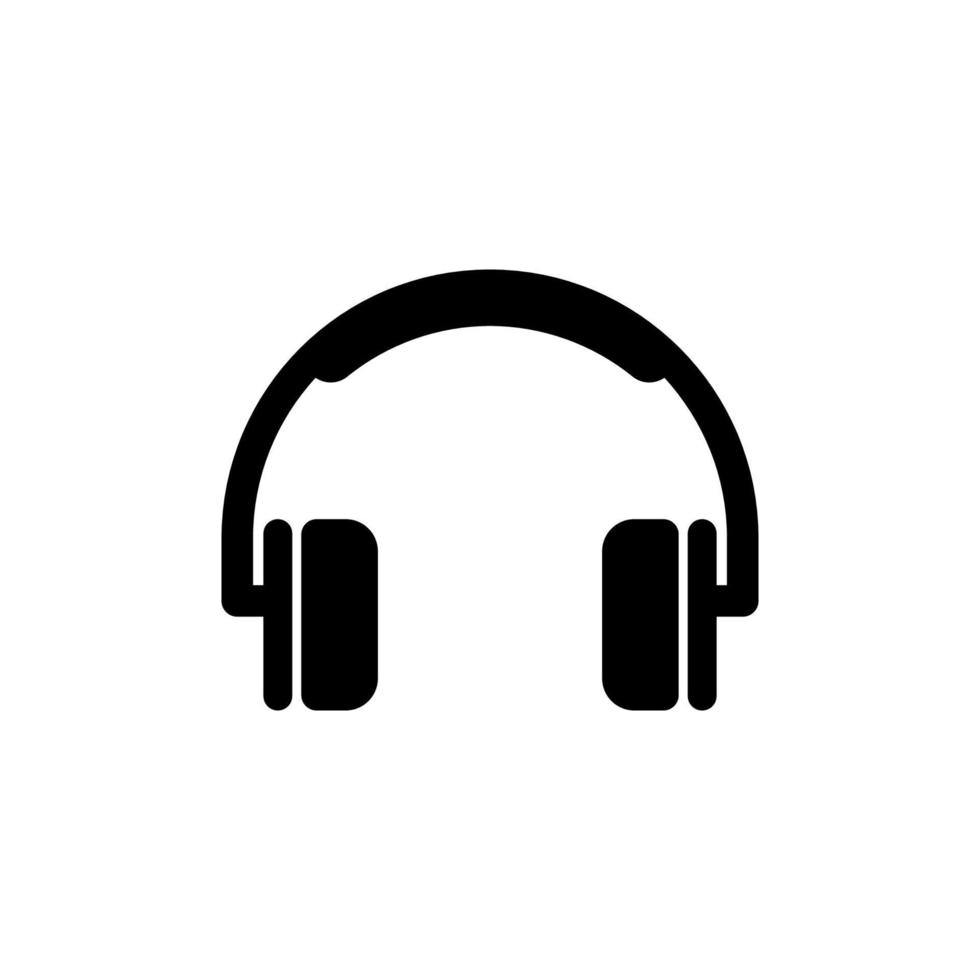 Headset icon vector music design templates