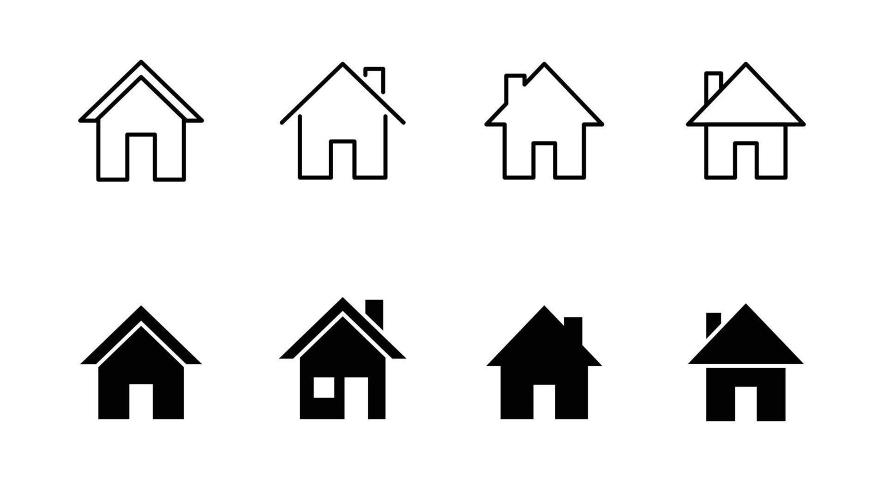 House or home illustration, icon design element suitable for website, print design or app vector