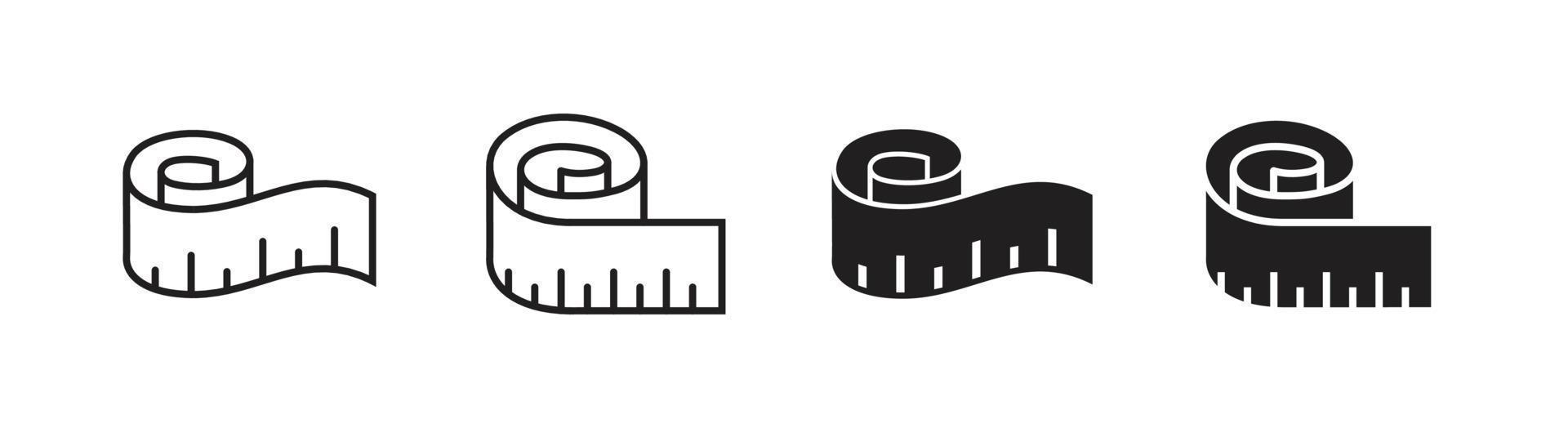 Tape measure icon design element suitable for websites, print design or app vector