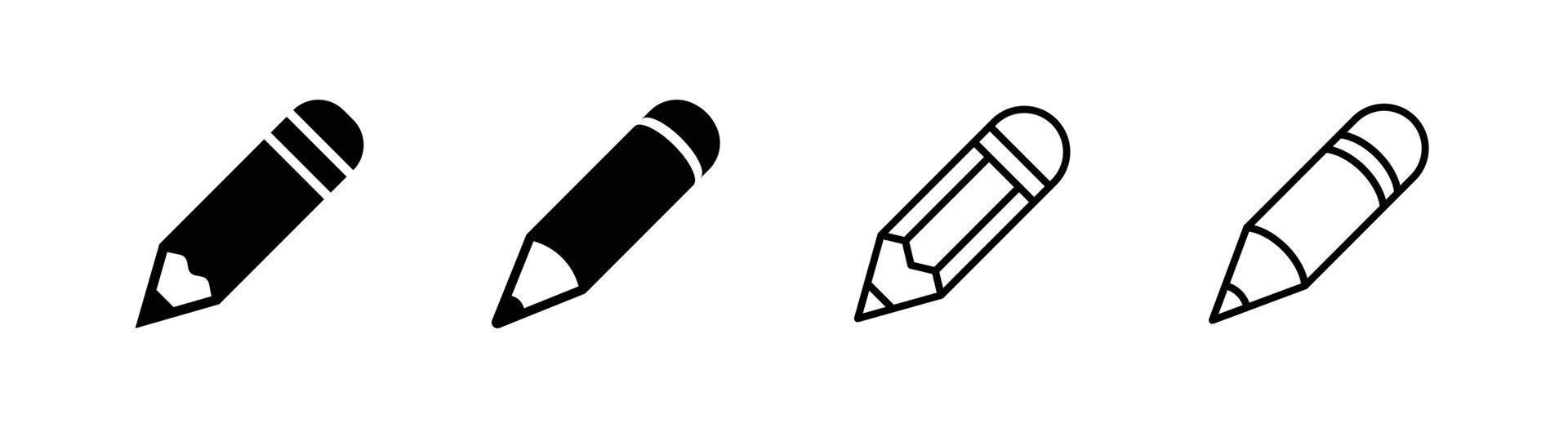 Pencil icon design element suitable for website, print design or app vector