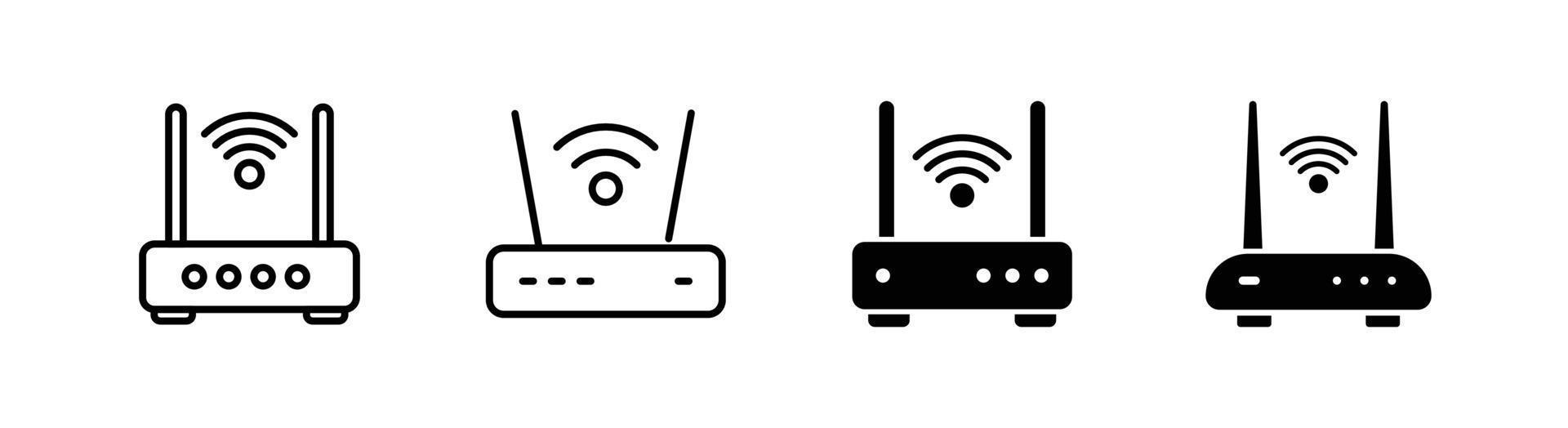 Router icon design element suitable for website, print design or app vector