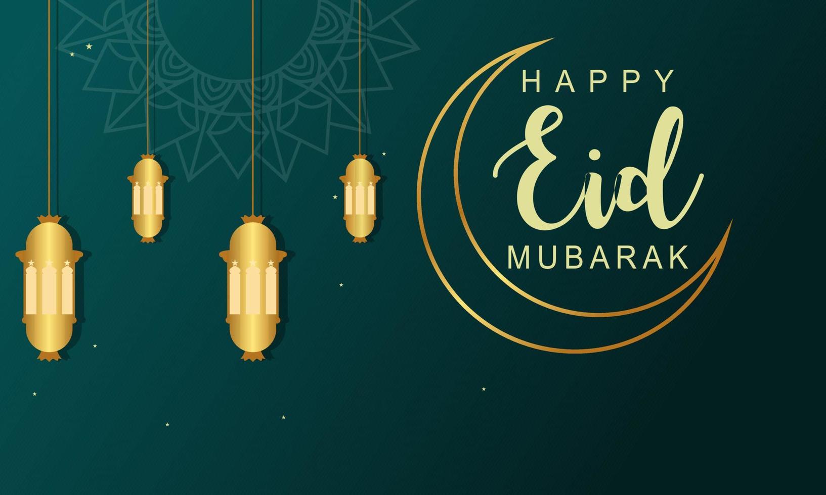 plantilla de diseño gráfico de ilustración de eid al-fitr ramadan realista vector