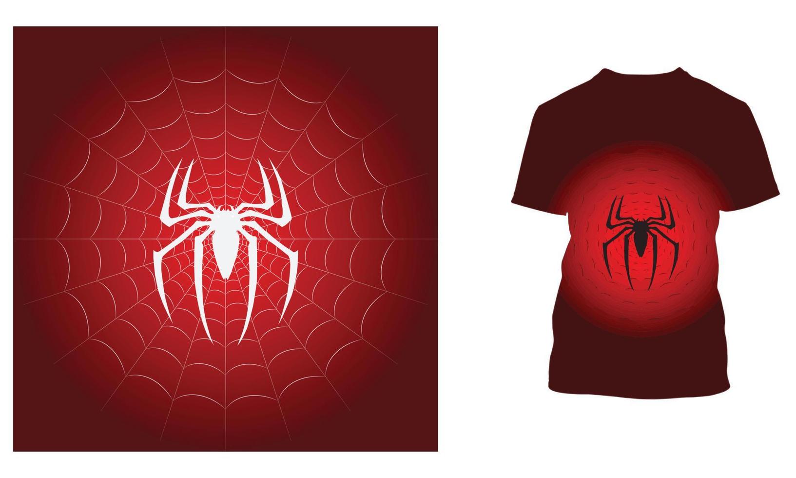 Spider Man T-shirt Design vector