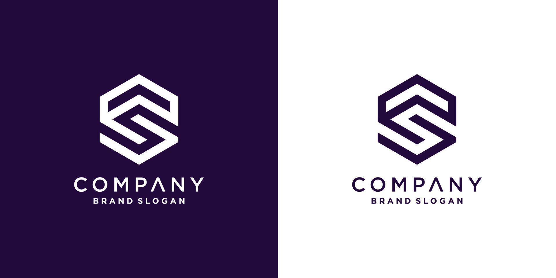 Letter S logo icon with geometric concept for company or person Premium Vector part 2
