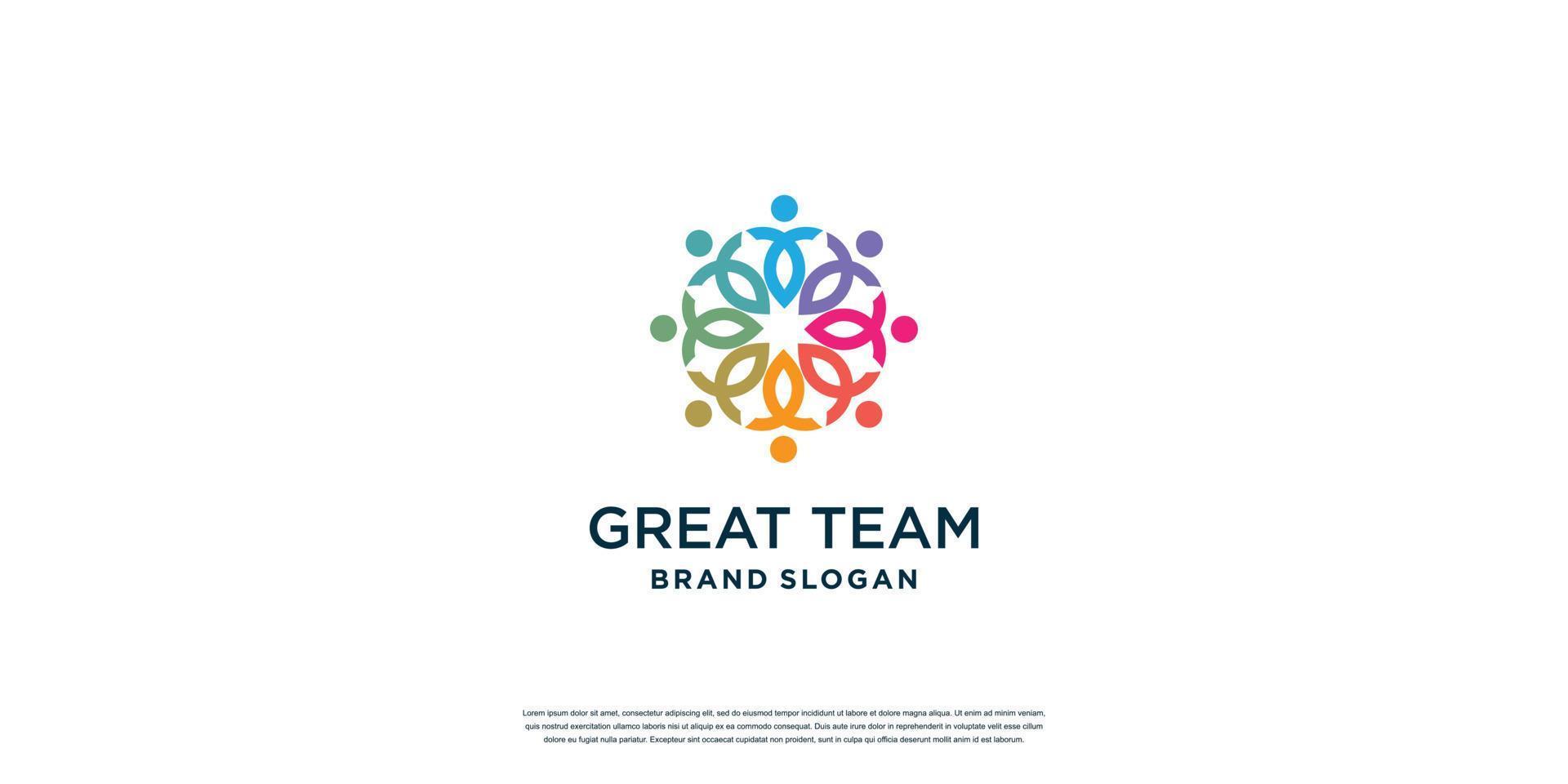 Community logo template for social, team, group Premium Vector part 2