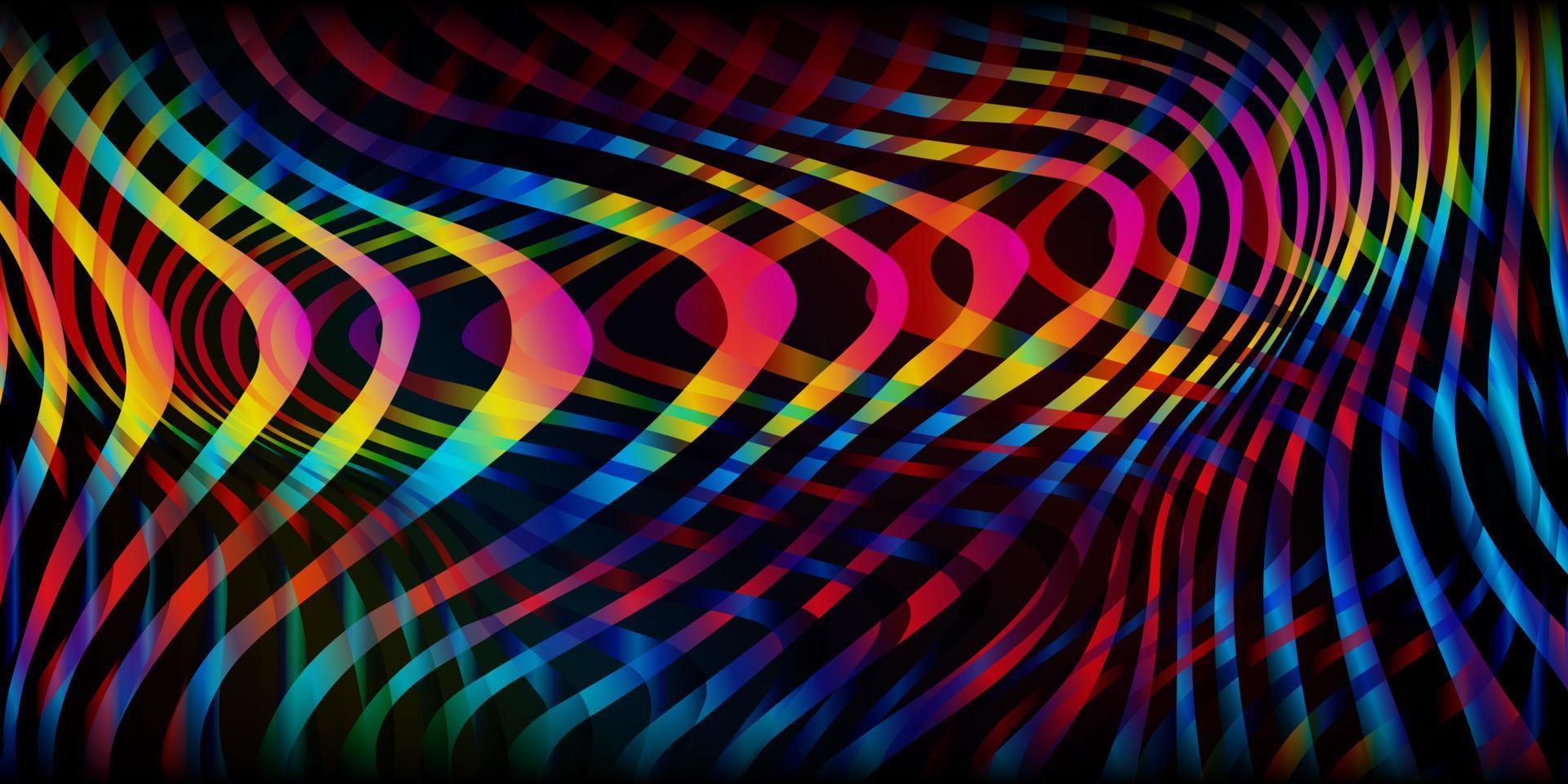 fondo de patrón retro, fondo ciberpunk de tendencia, fondo de fiesta de los años 80, patrón de líneas, textura de color degradado, fondo tecno colorido abstracto, degradado futurista. vector de estilo ciberpunk