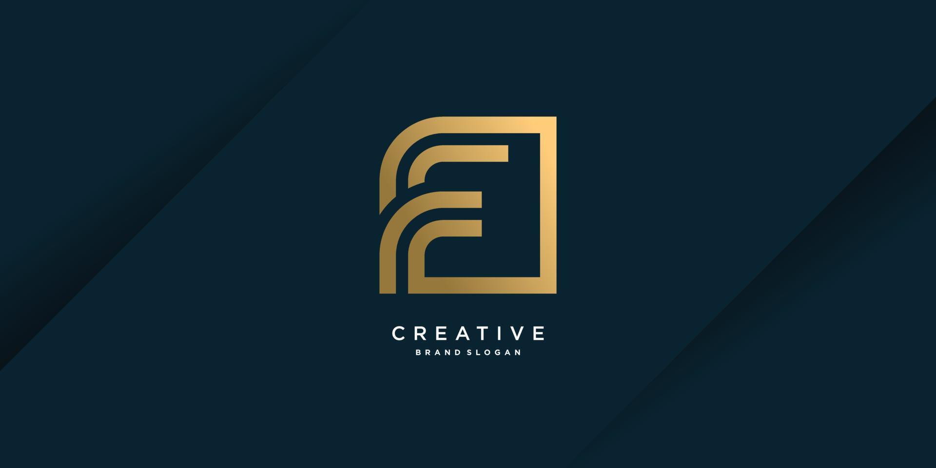 Letter F logo template with unique style Premium Vector part 1