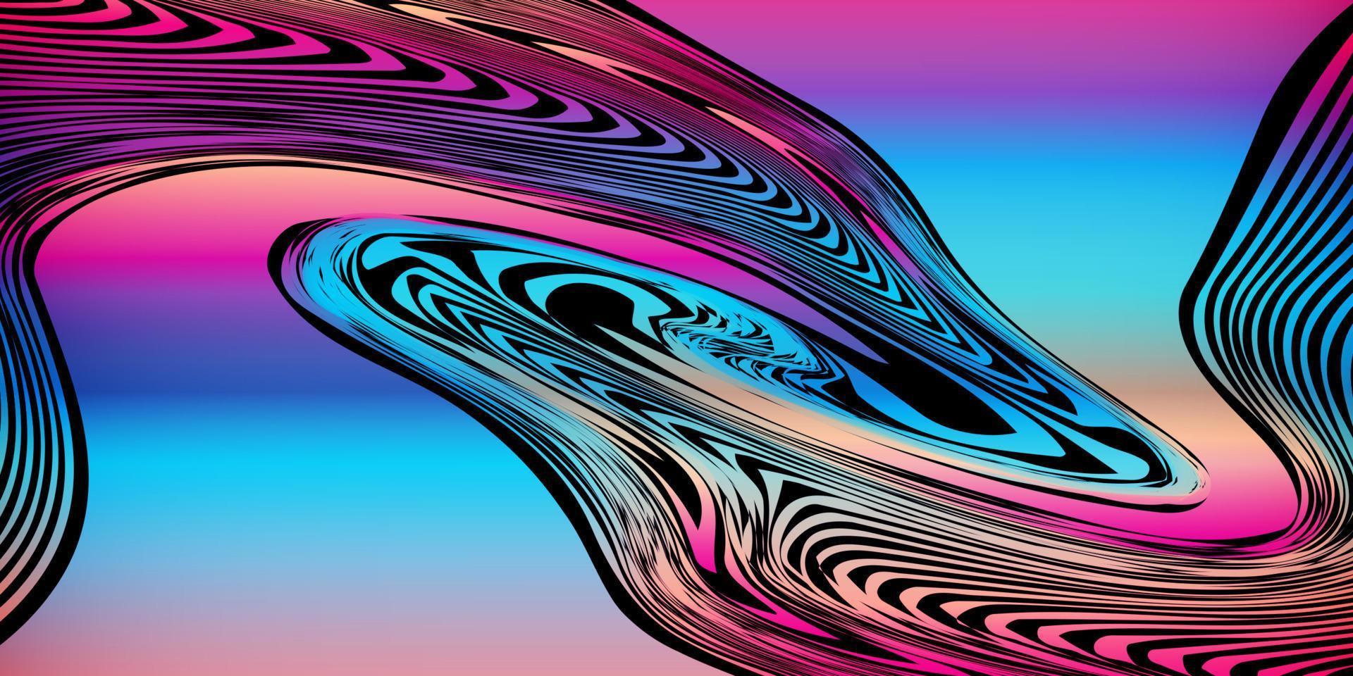 Retro pattern background, trending cyberpunk background, 80s party background, lines pattern, gradient colorful texture, abstract Colorful techno backdrop, Futuristic gradient. cyberpunk style vector