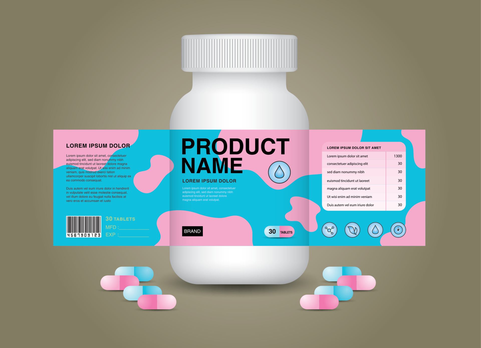 Supplement Bottle Packaging Cosmetic Package Product Design Beauty Label 3d  Supplement Bottle Vector 3d White Plastic Pills Box White Medical Container  Healthcare Bottle Realistic Mockup Stock Illustration - Download Image Now  - iStock