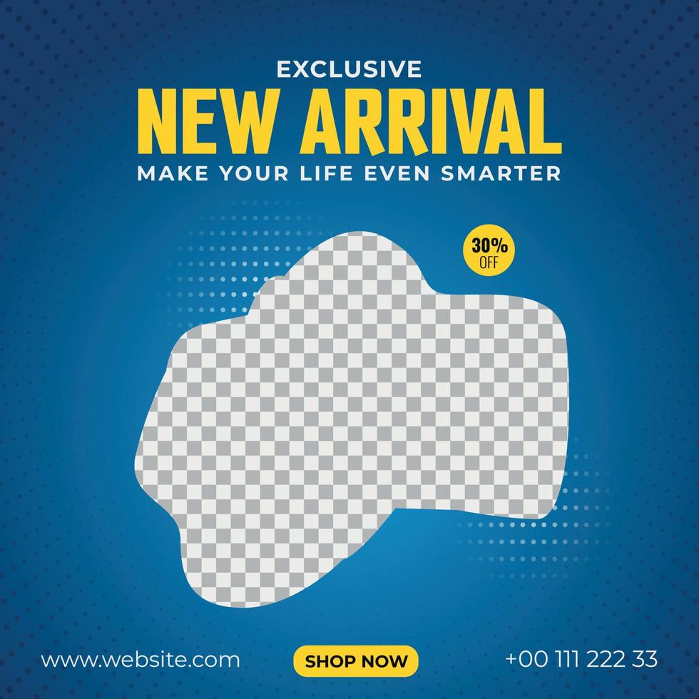 Gadget Social Media Post Template, Product sale and promotional vector