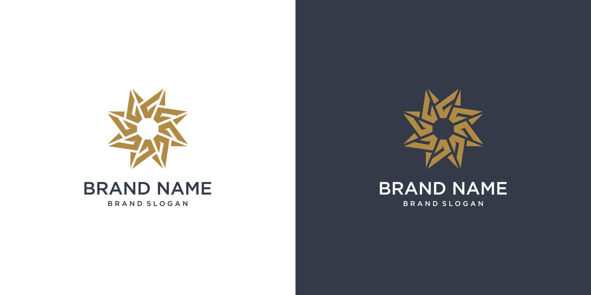 Abstract company logo with creative star concept Premium Vector part 3