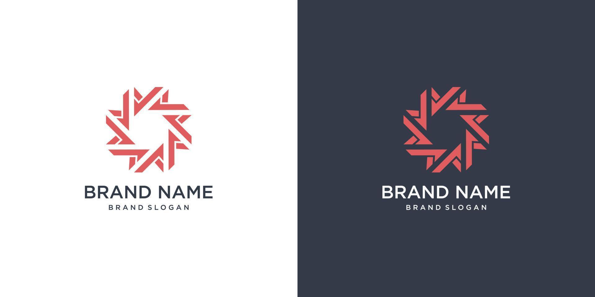 Abstract company logo with creative star concept Premium Vector part 4