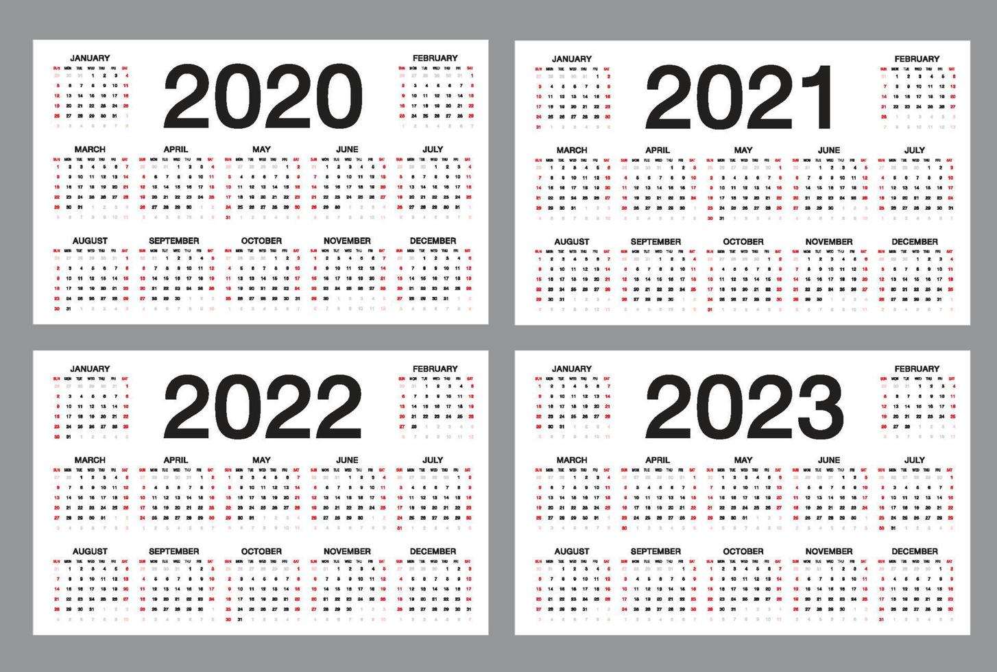 Ilustracion De Calendario 2020 2021 2022 Anos Plantilla De Diseno Images ilustracion-de-calendario-2020-2021-2022-anos-plantilla-de-diseno-images
