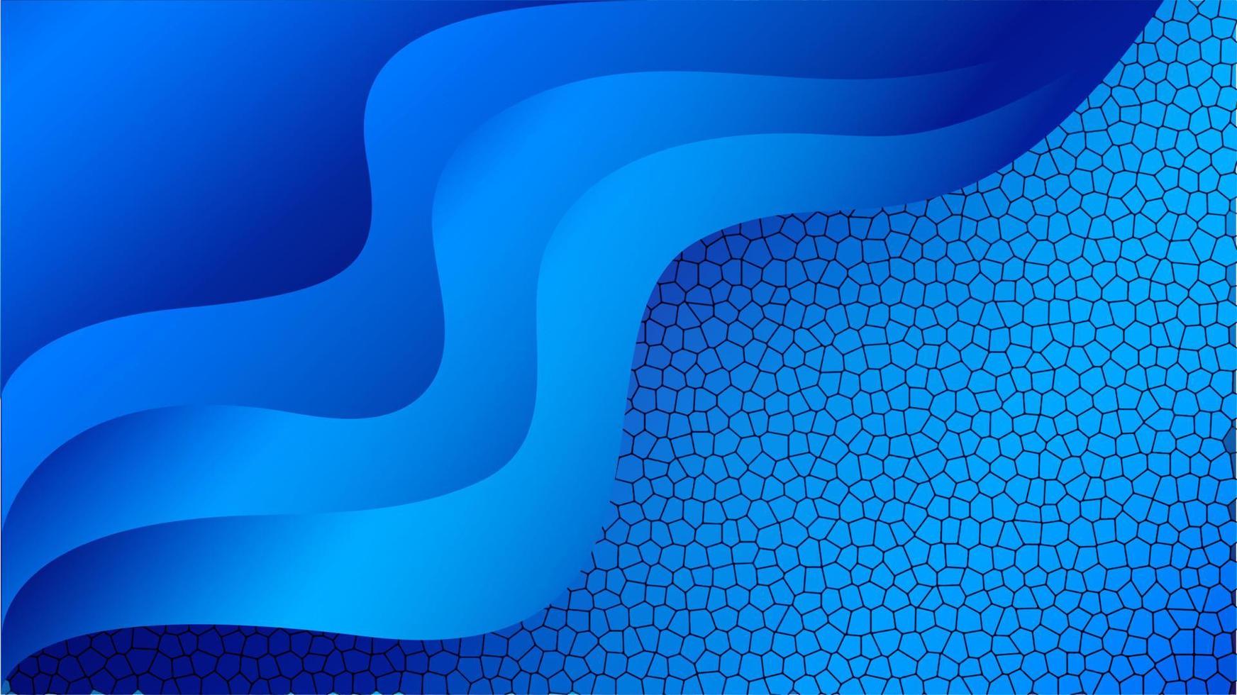 fondo abstracto de onda azul, fondo web, textura azul, diseño de banner, diseño de portada creativa, telón de fondo, fondo mínimo, ilustración vectorial vector