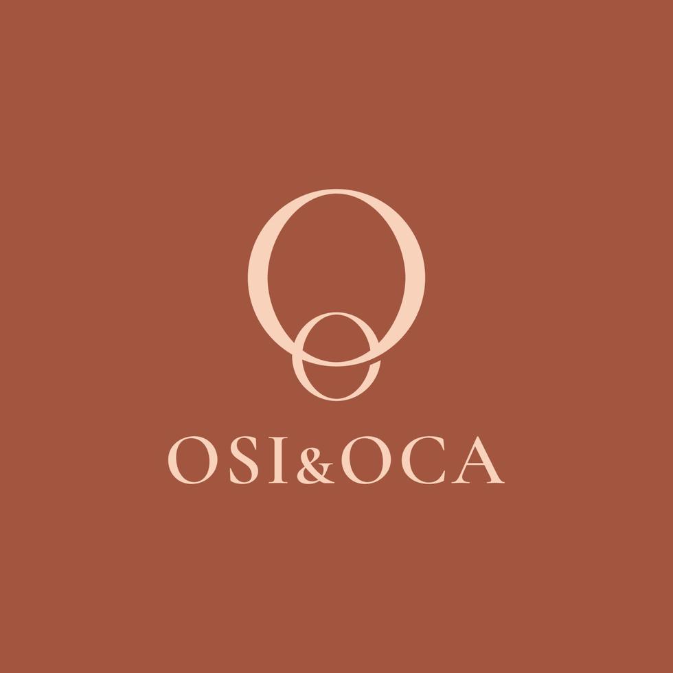 Letter OO Modern Logo Template Vector. OO monogram elegant logo vector. OO symbol vector. vector