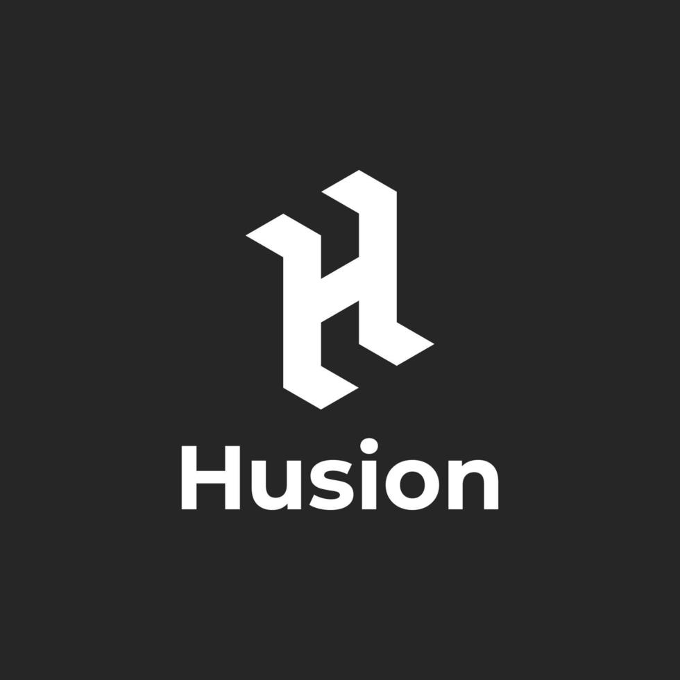 Initial Letter H monogram Logo. vector