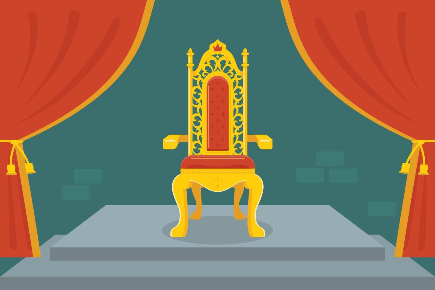 king chair illustration 7621661 Vector Art at Vecteezy